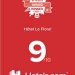 Badge loved by guest award 2021-pour-l-hotel-le-floral
